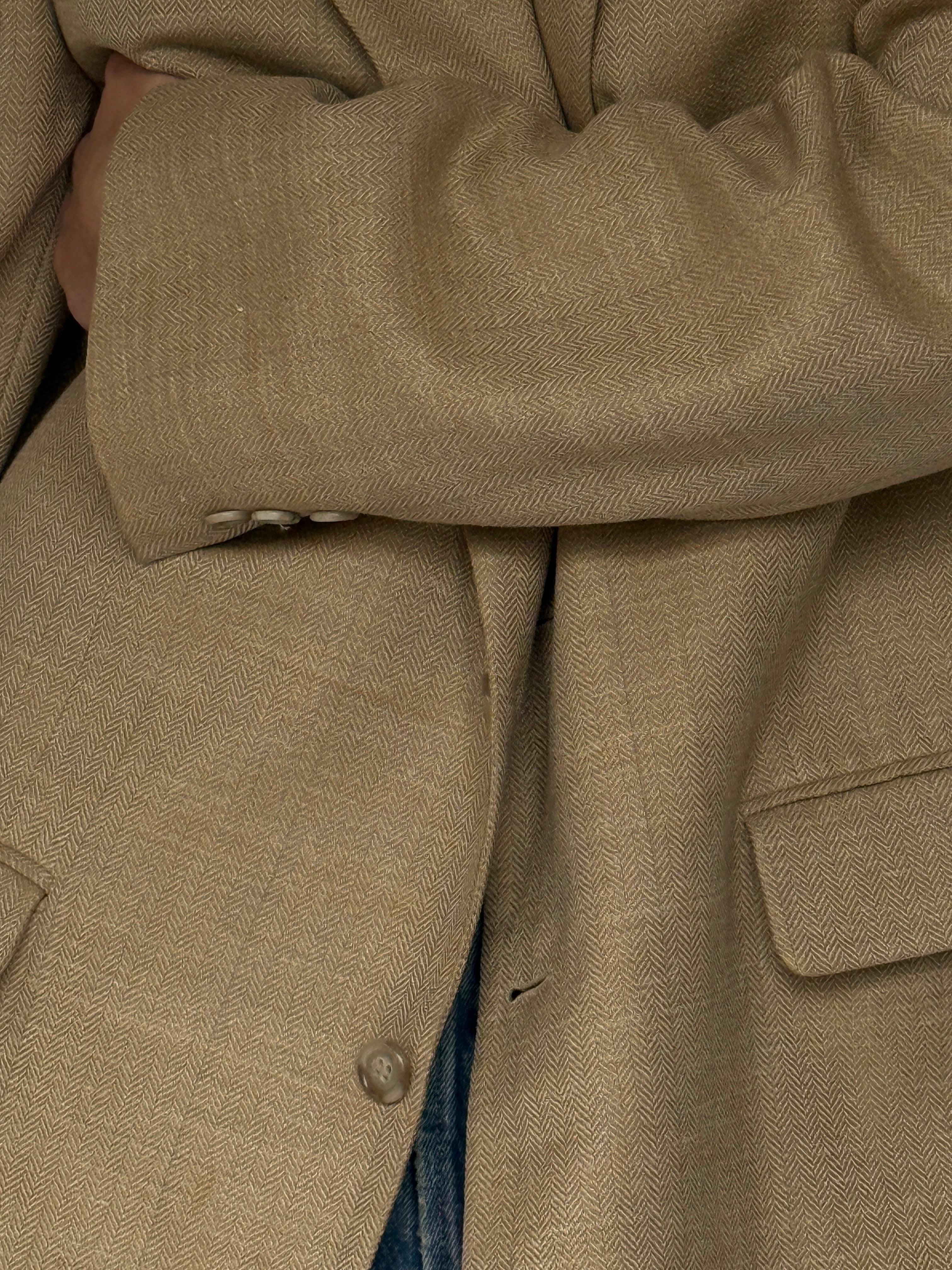 Vintage Oversized Blazer Camel 6676