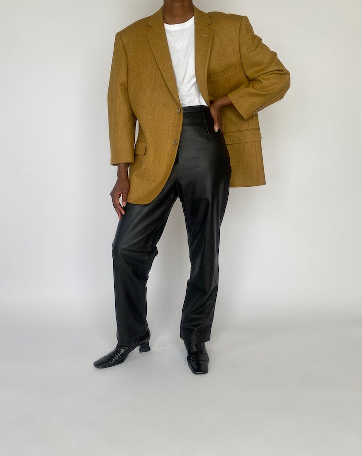 VINTAGE BEIGE FRANCO RICCI WOOL BLAZER 4688