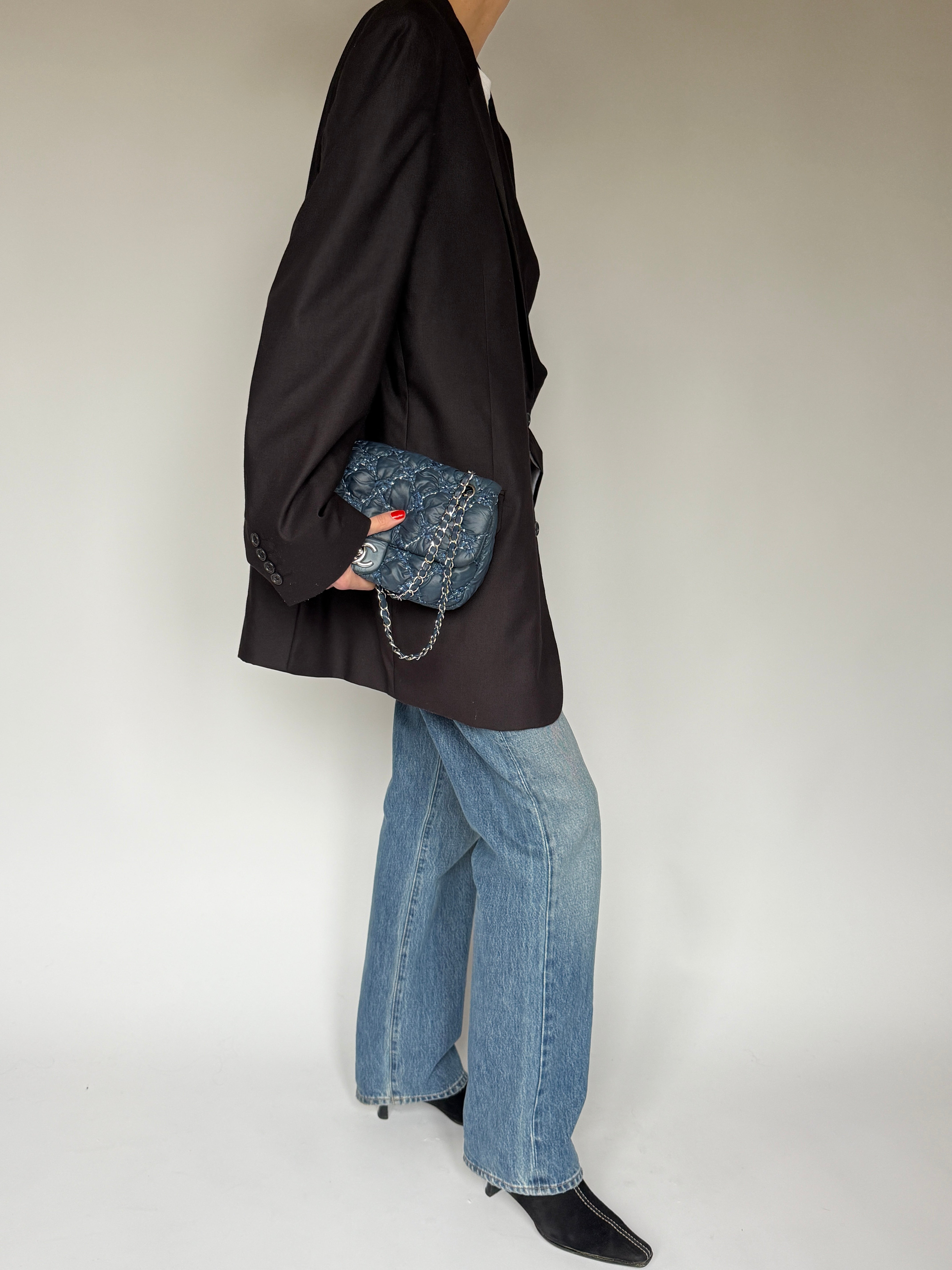 Vintage Oversized Blazer Dark Brown 6678