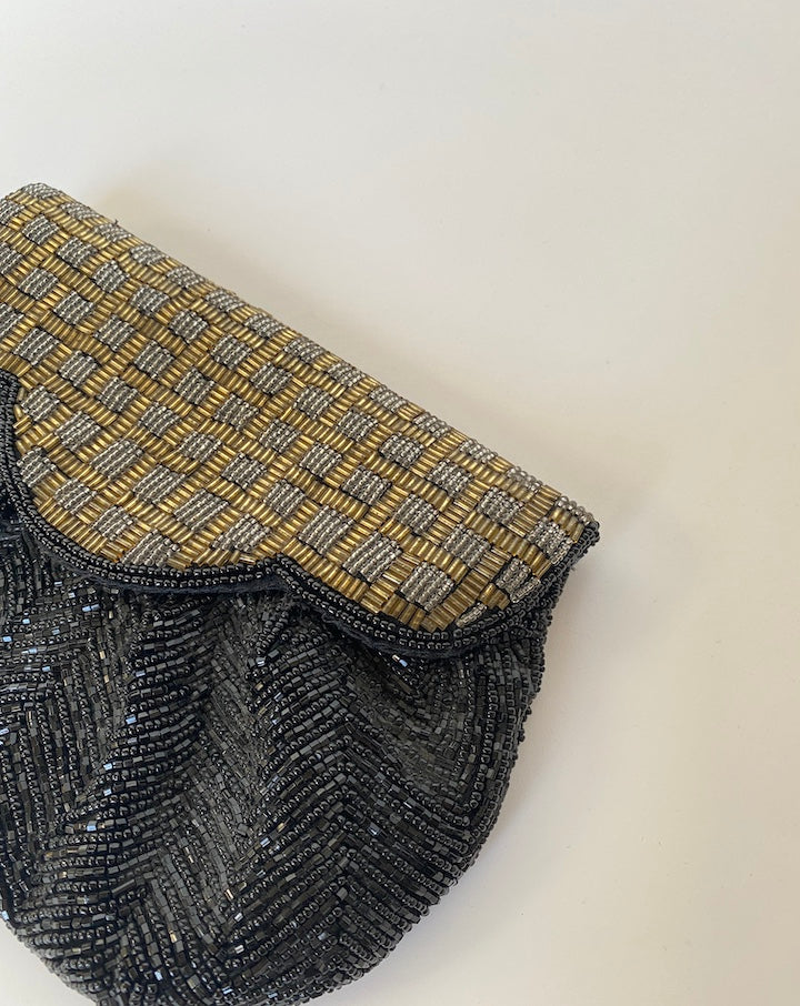 VINTAGE BEADED CLUTCH