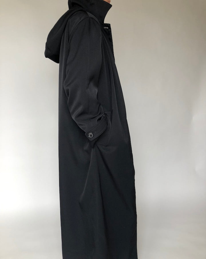 VINTAGE OVERSIZED BLACK COAT 050