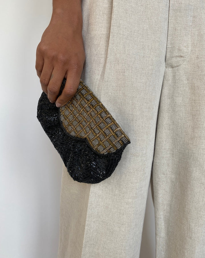 VINTAGE BEADED CLUTCH