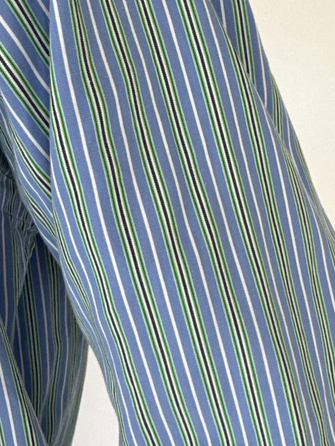 Vintage striped shirt blue 6188