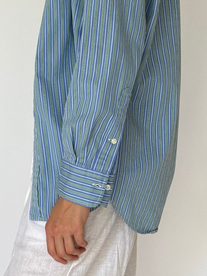 Vintage striped shirt blue 6188