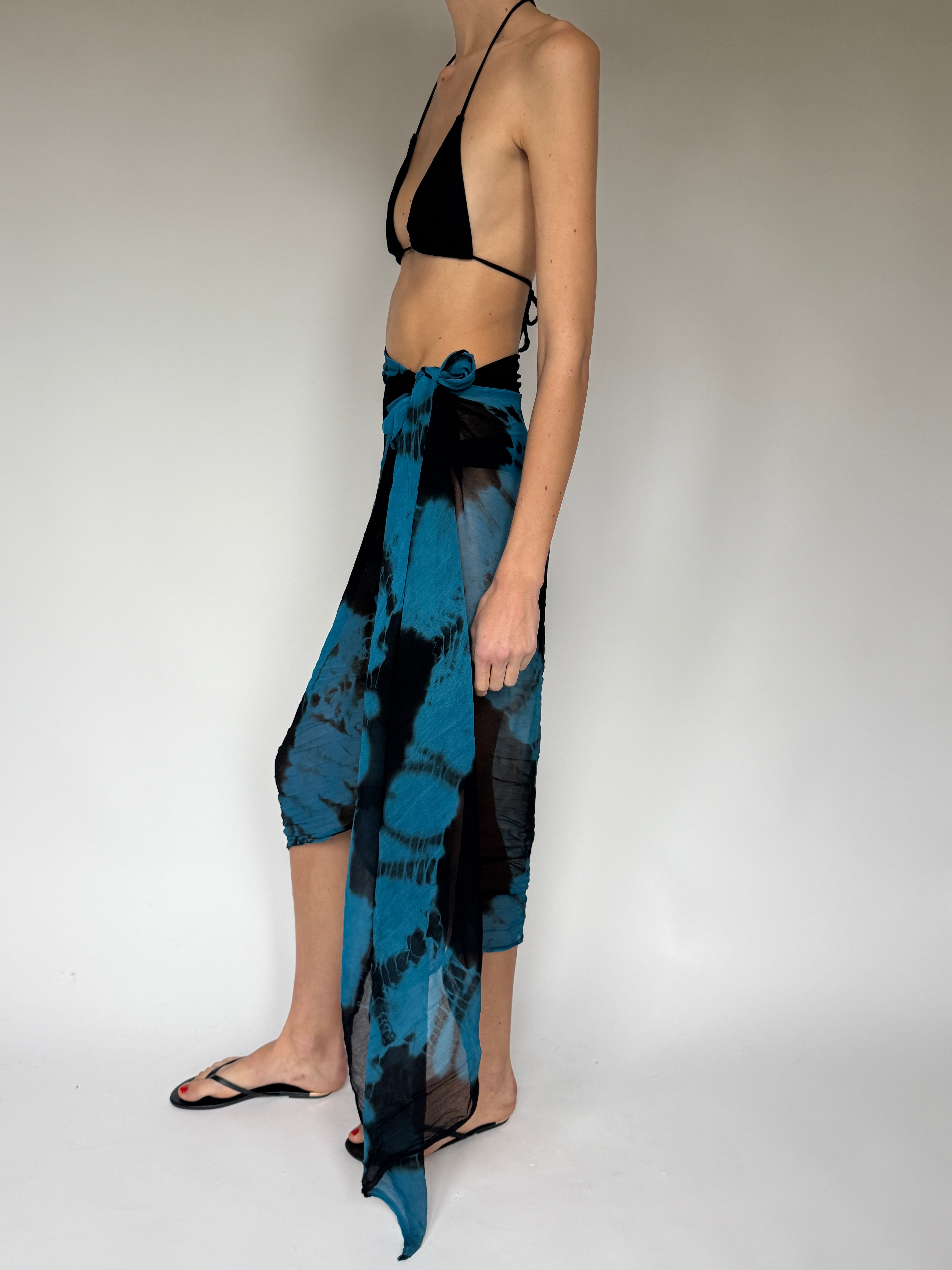 Vintage tie-dye sarong side