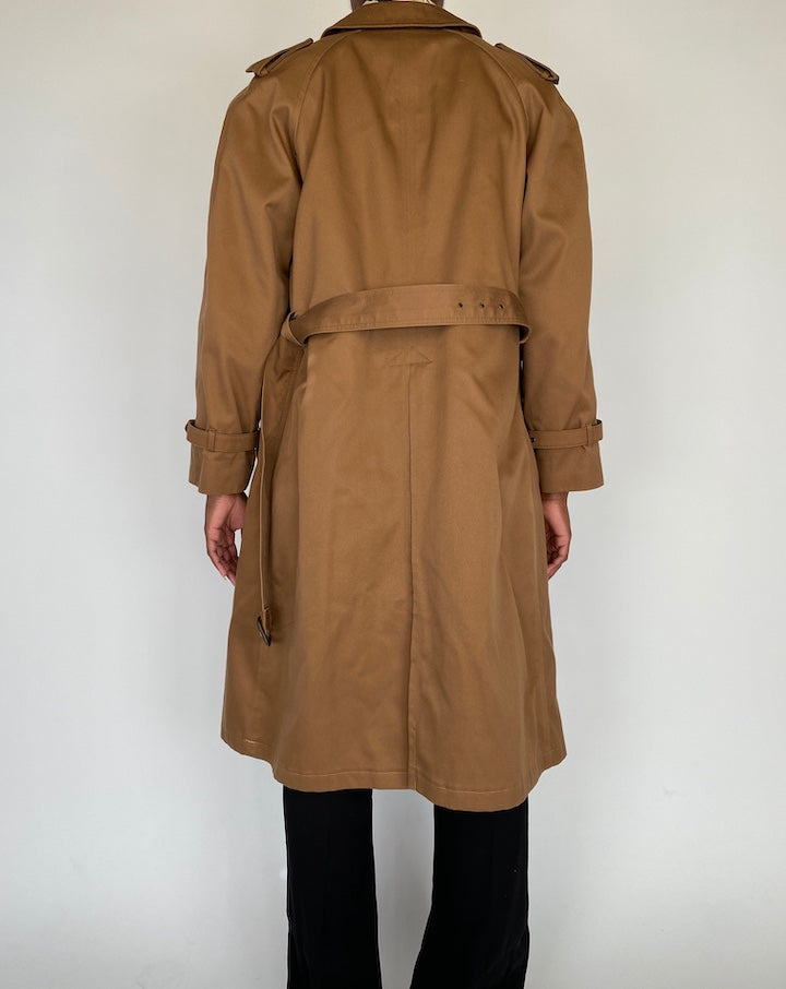 VINTAGE BROWN TRENCH COAT 2106
