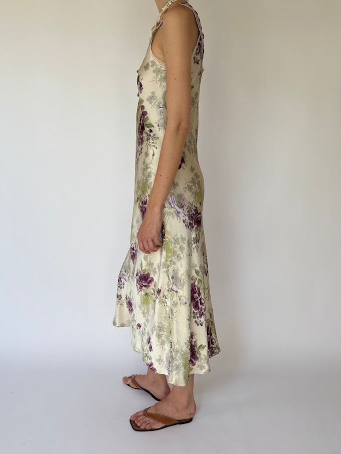 Vintage Oscar de la Renta romantic floral slip nightgown 6190