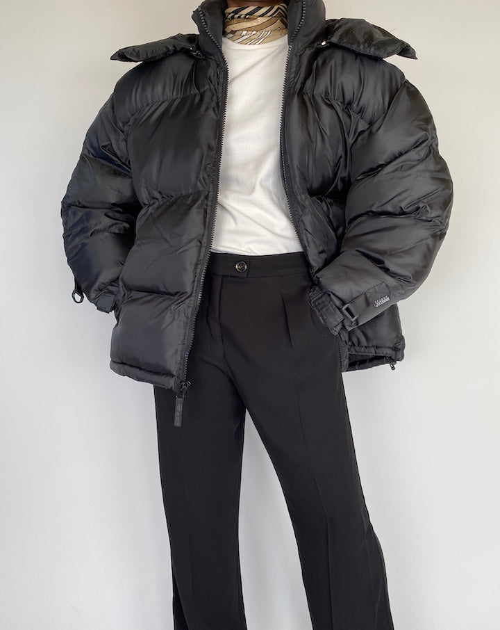 VINTAGE BLACK PUFFER JACKET 2110