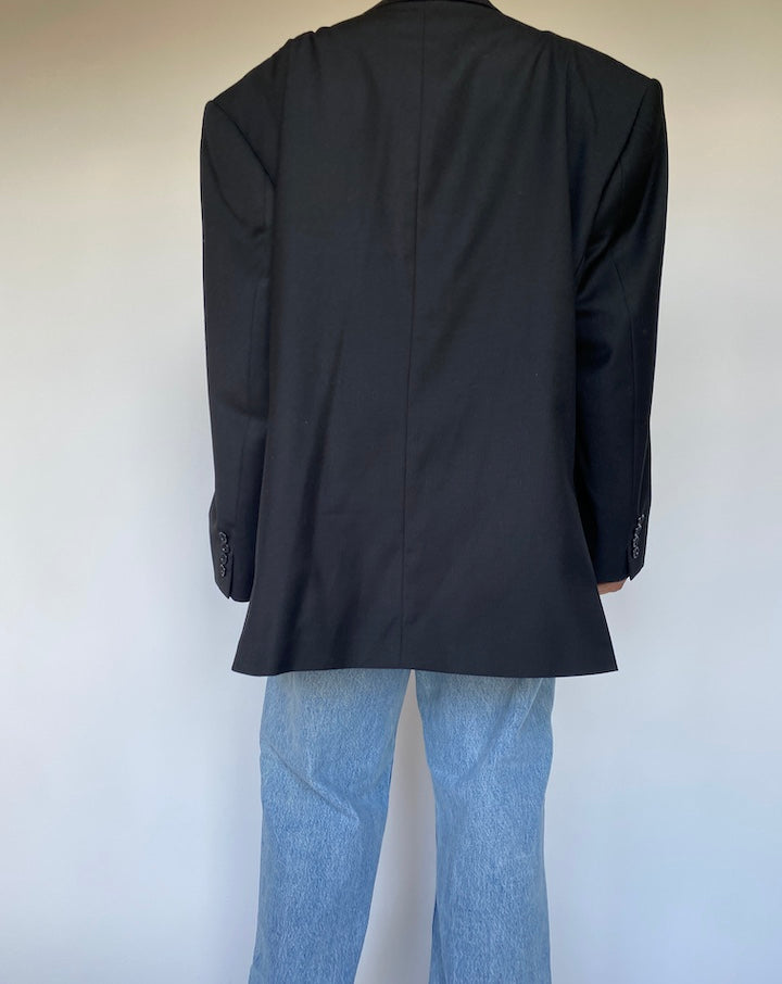 VINTAGE OVERSIZED BLACK BLAZER 1448