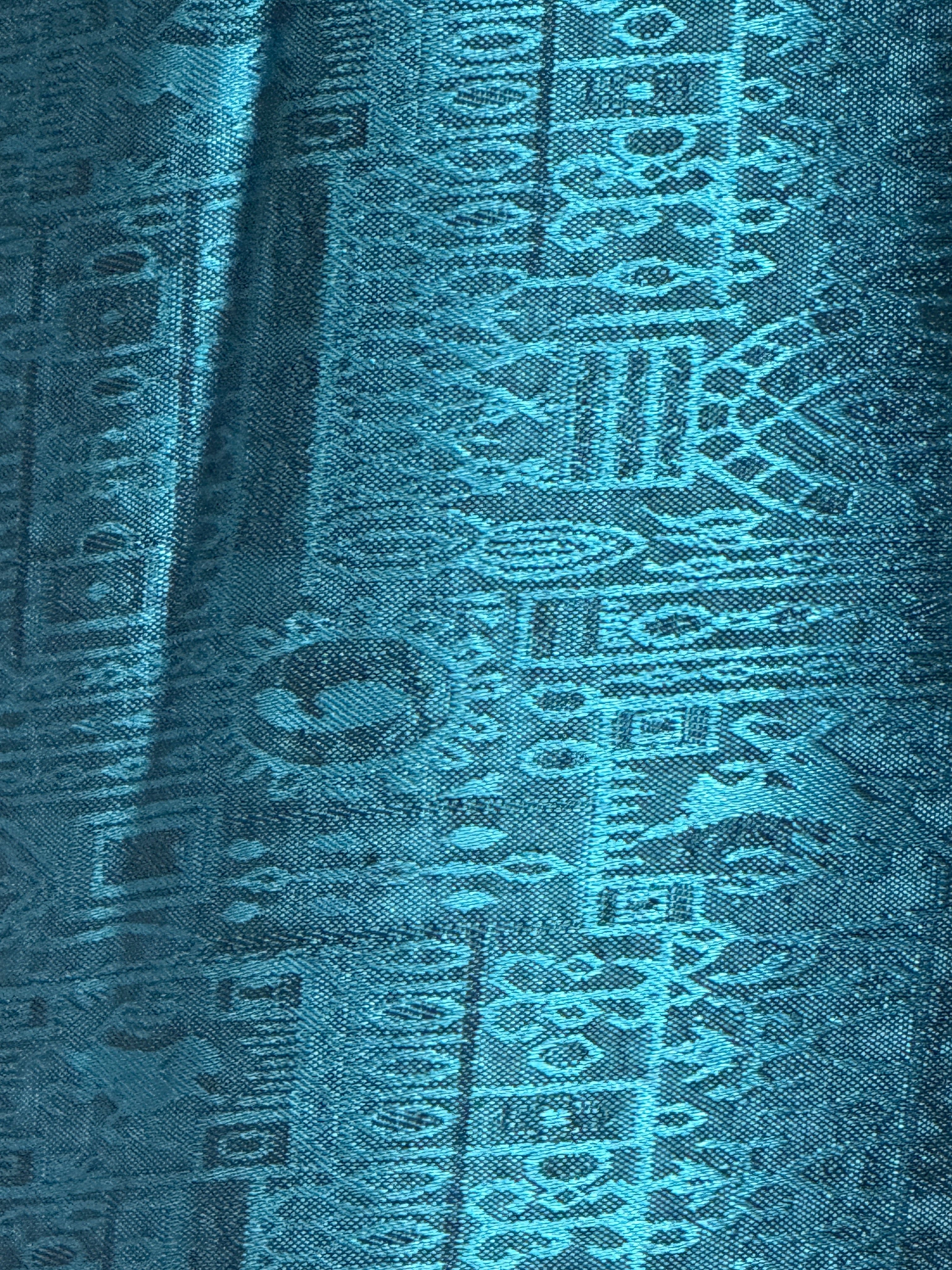 Vintage jacquard fabric detail