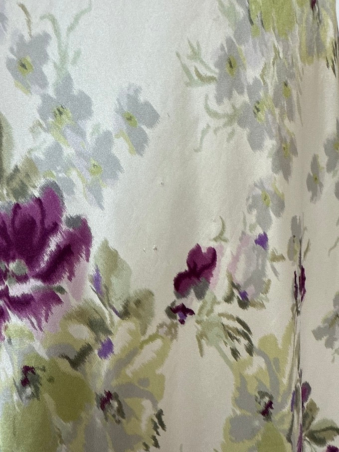 Vintage Oscar de la Renta romantic floral slip nightgown 6190