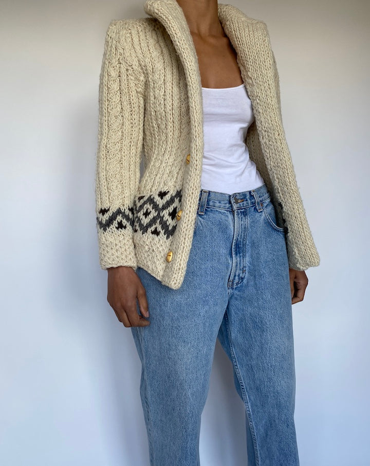 VINTAGE CREAM SWEATER 2463
