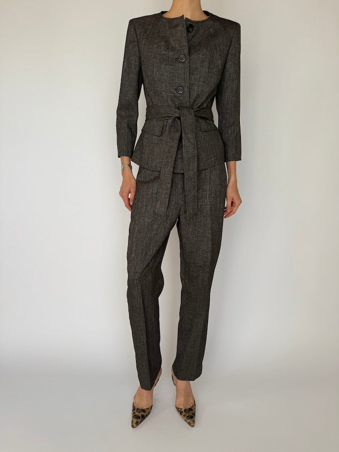 Vintage Two Piece Suit Brown 5945