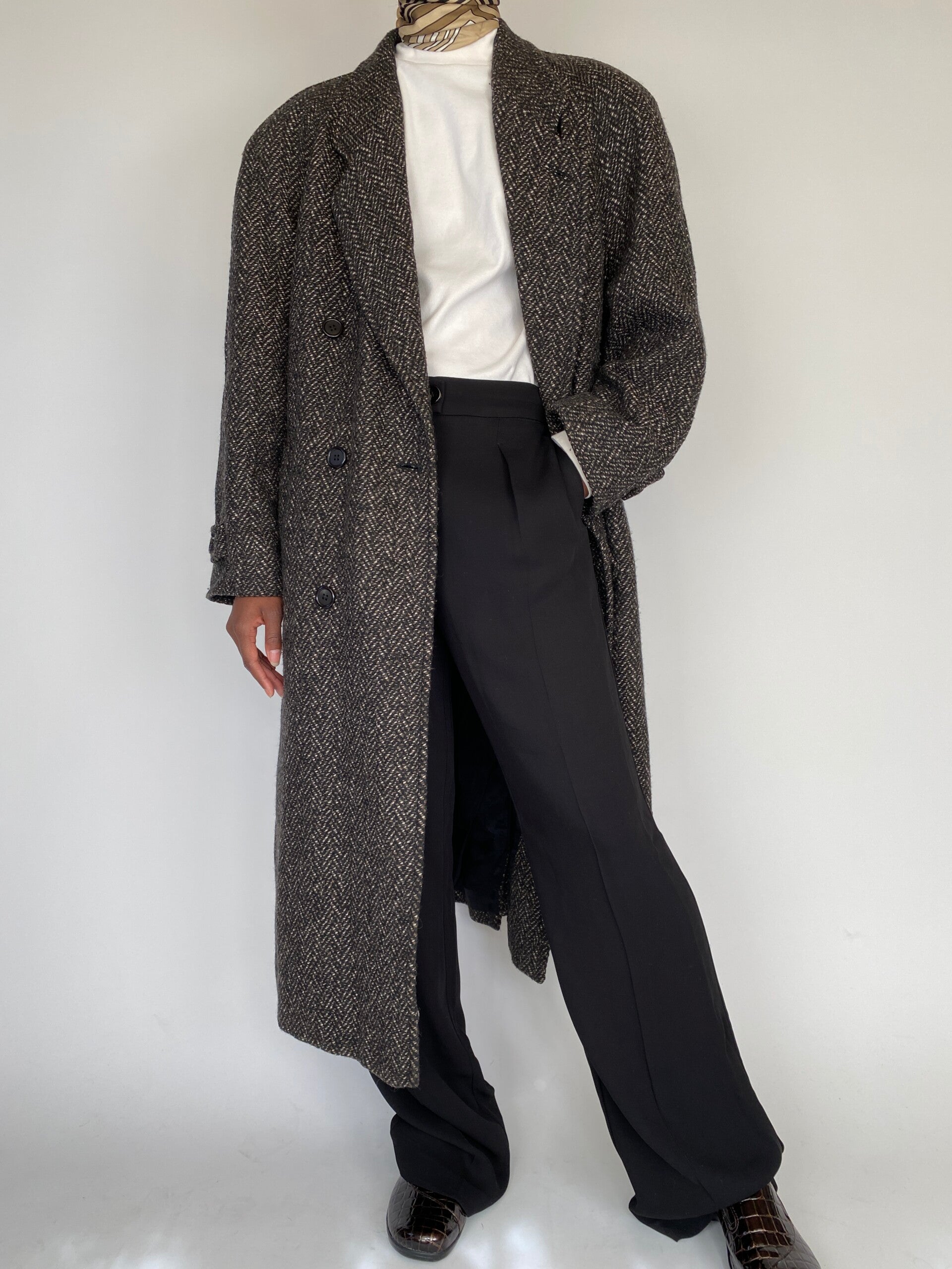 VINTAGE LONG WOOL COAT 2111