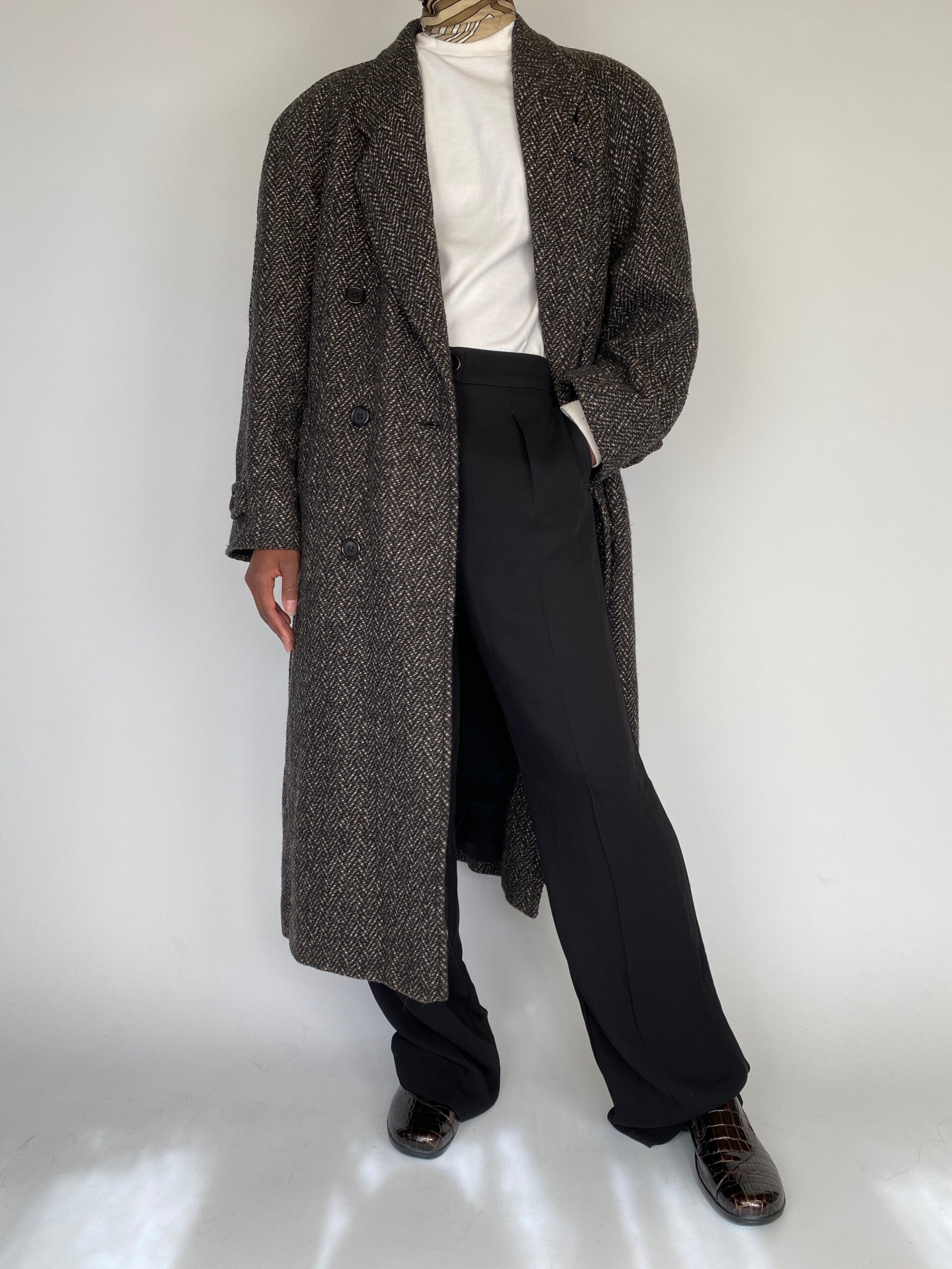 VINTAGE LONG WOOL COAT 2111