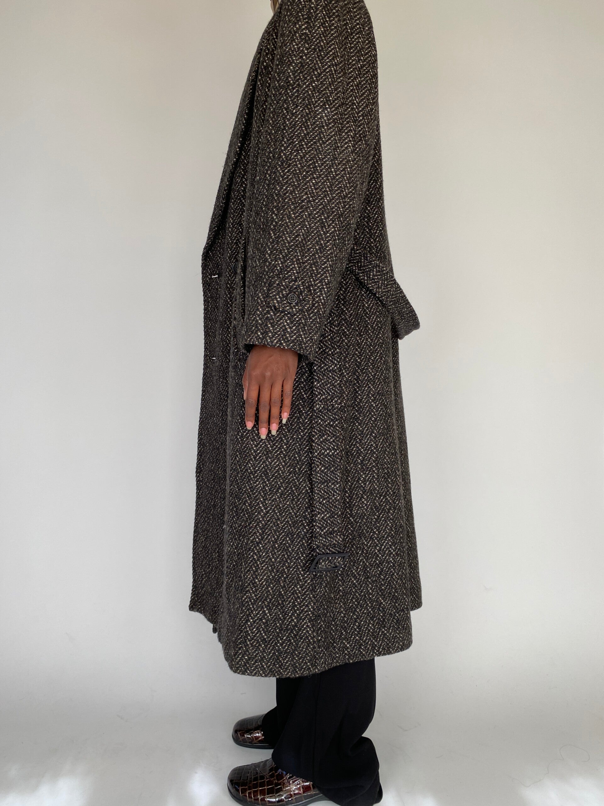 VINTAGE LONG WOOL COAT 2111