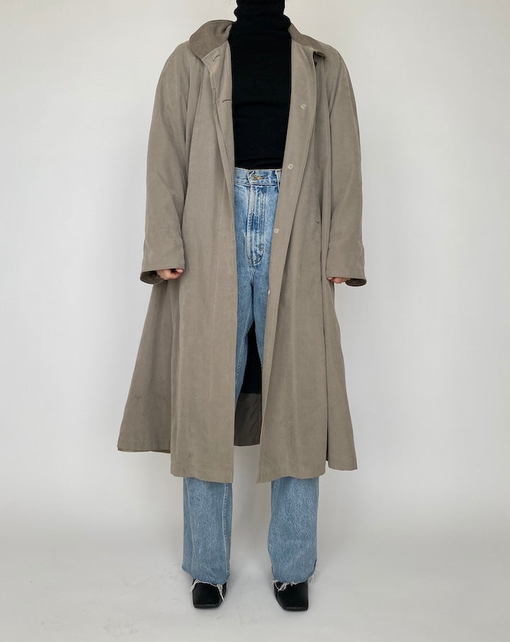 VINTAGE LONG BEIGE COAT 4163
