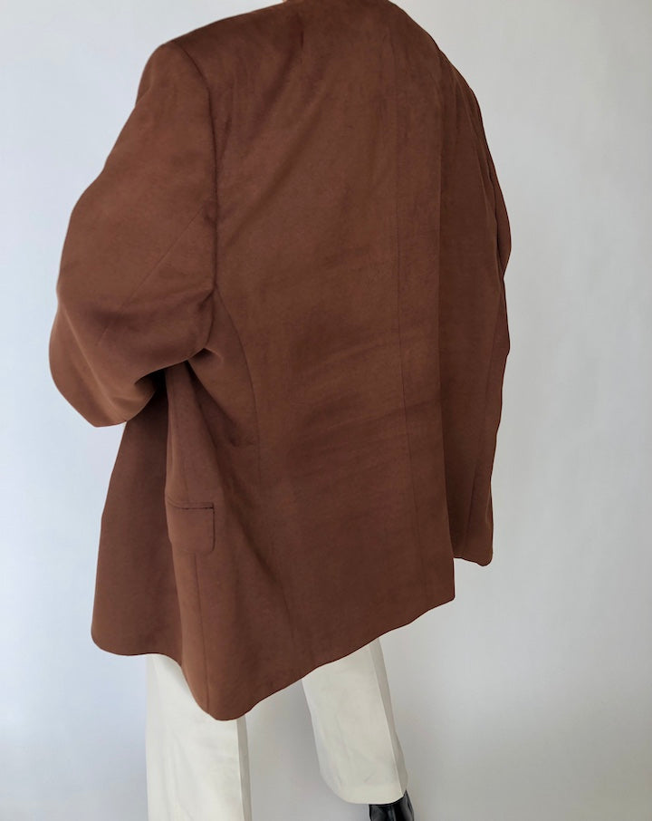 VINTAGE BROWN OVERSIZED BLAZER 238