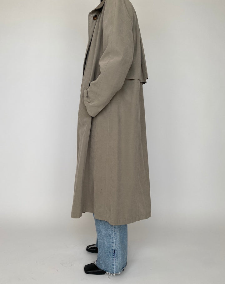 VINTAGE LONG BEIGE COAT 4163