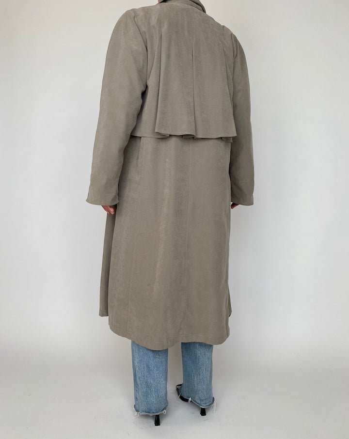 VINTAGE LONG BEIGE COAT 4163