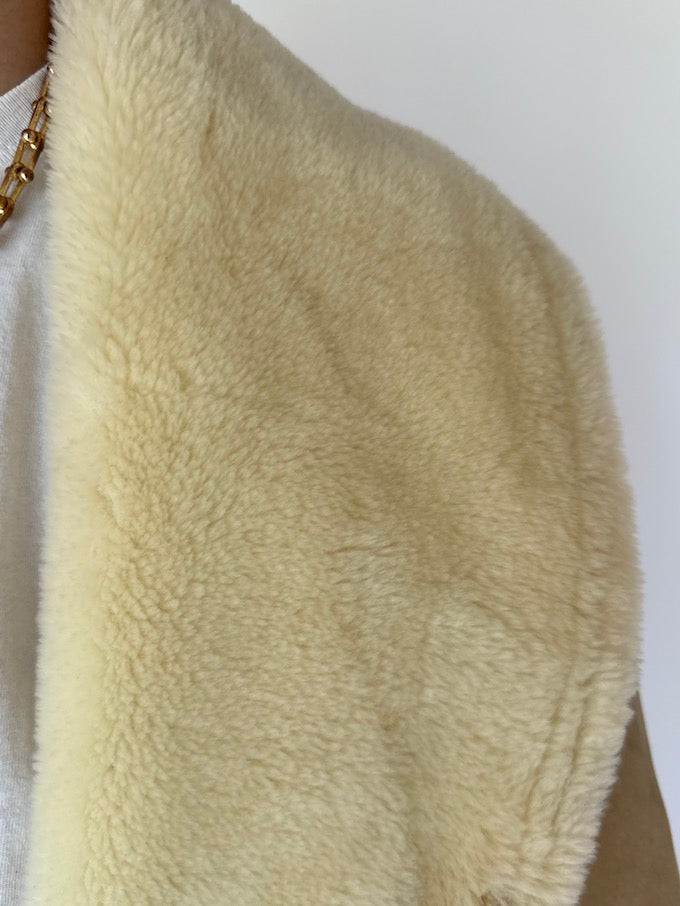 Vintage Suede Shearling Jacket 4775