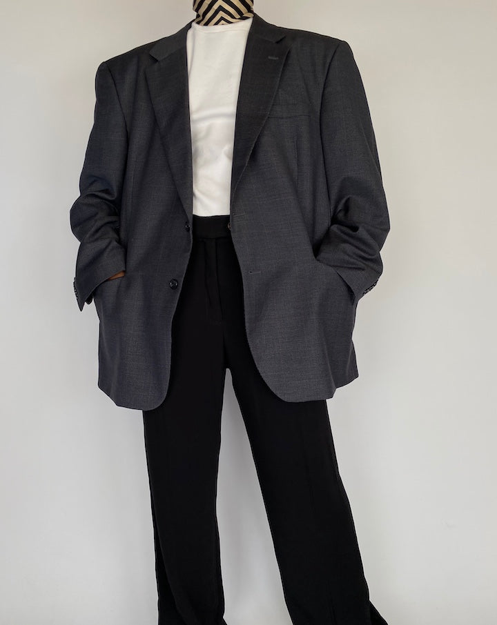 VINTAGE OVERSIZED SINGLE BREASTED BLAZER 2122