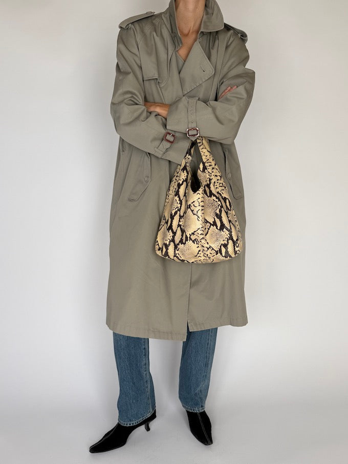 Vintage Trench Coat in Sage 6218