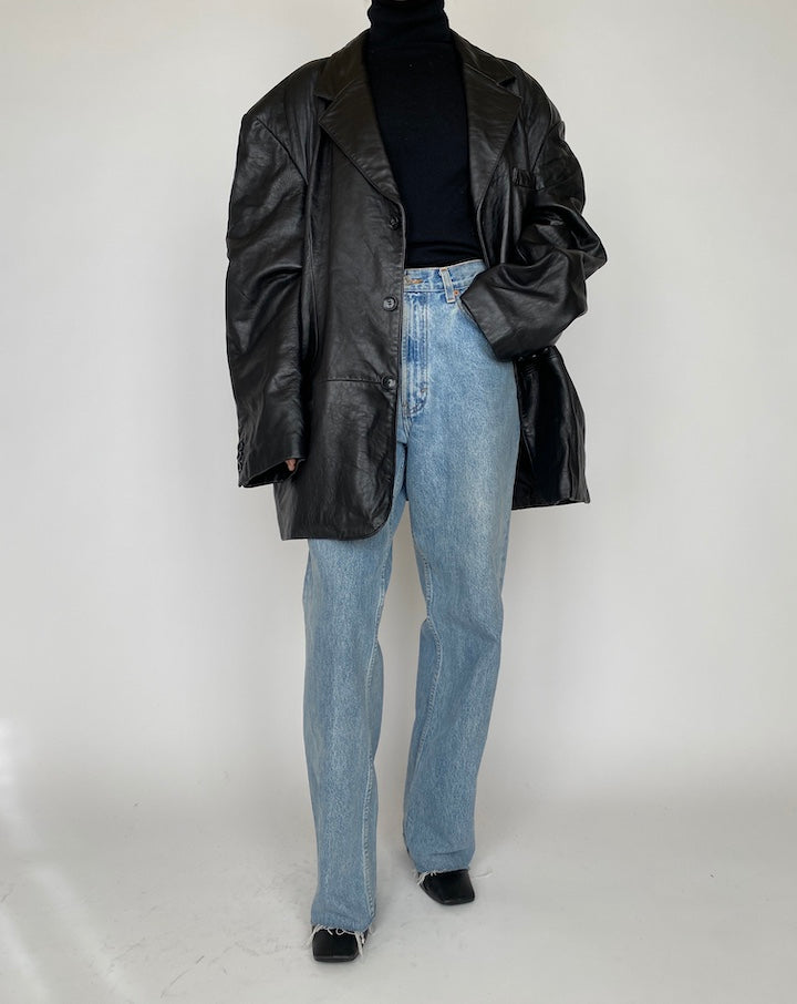 VINTAGE OVERSIZED LEATHER JACKET 4175