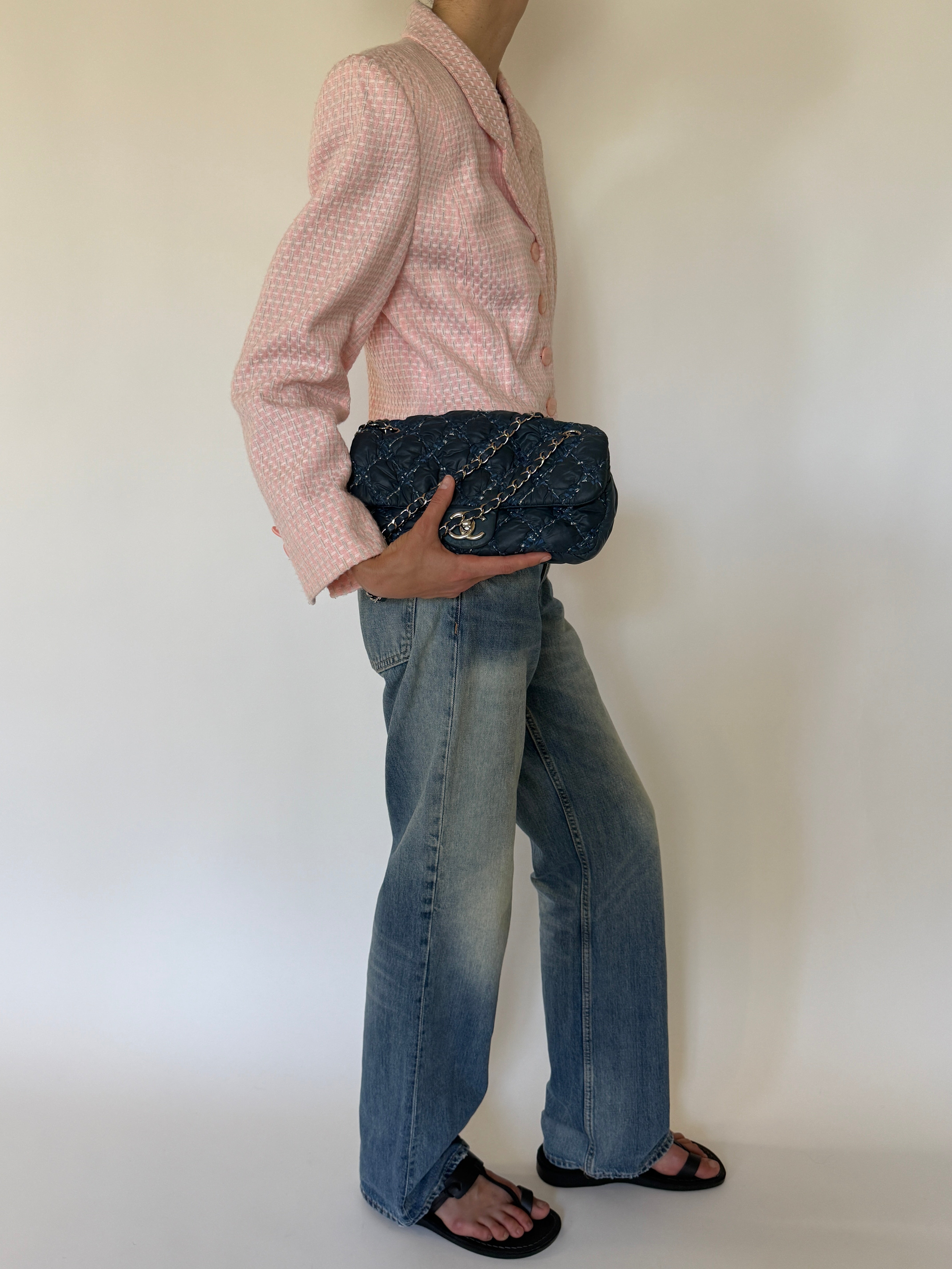 Vintage Pink Tweed Blazer 6574