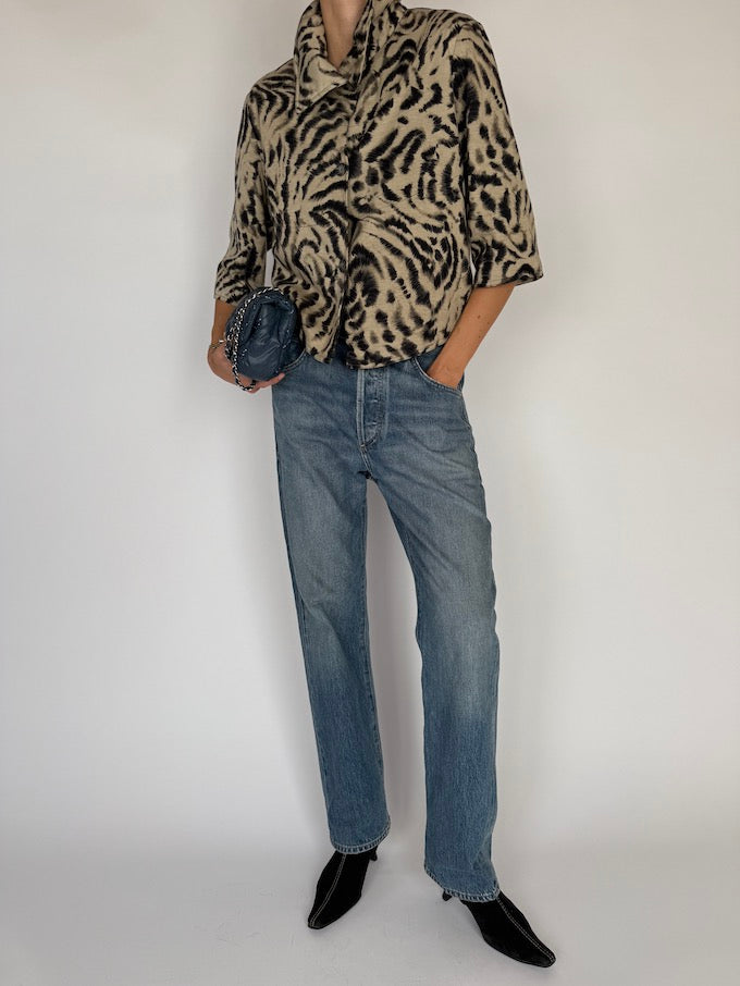 Vintage Animal Print Jacket 6435