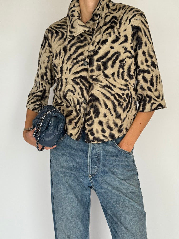 Vintage Animal Print Jacket 6435