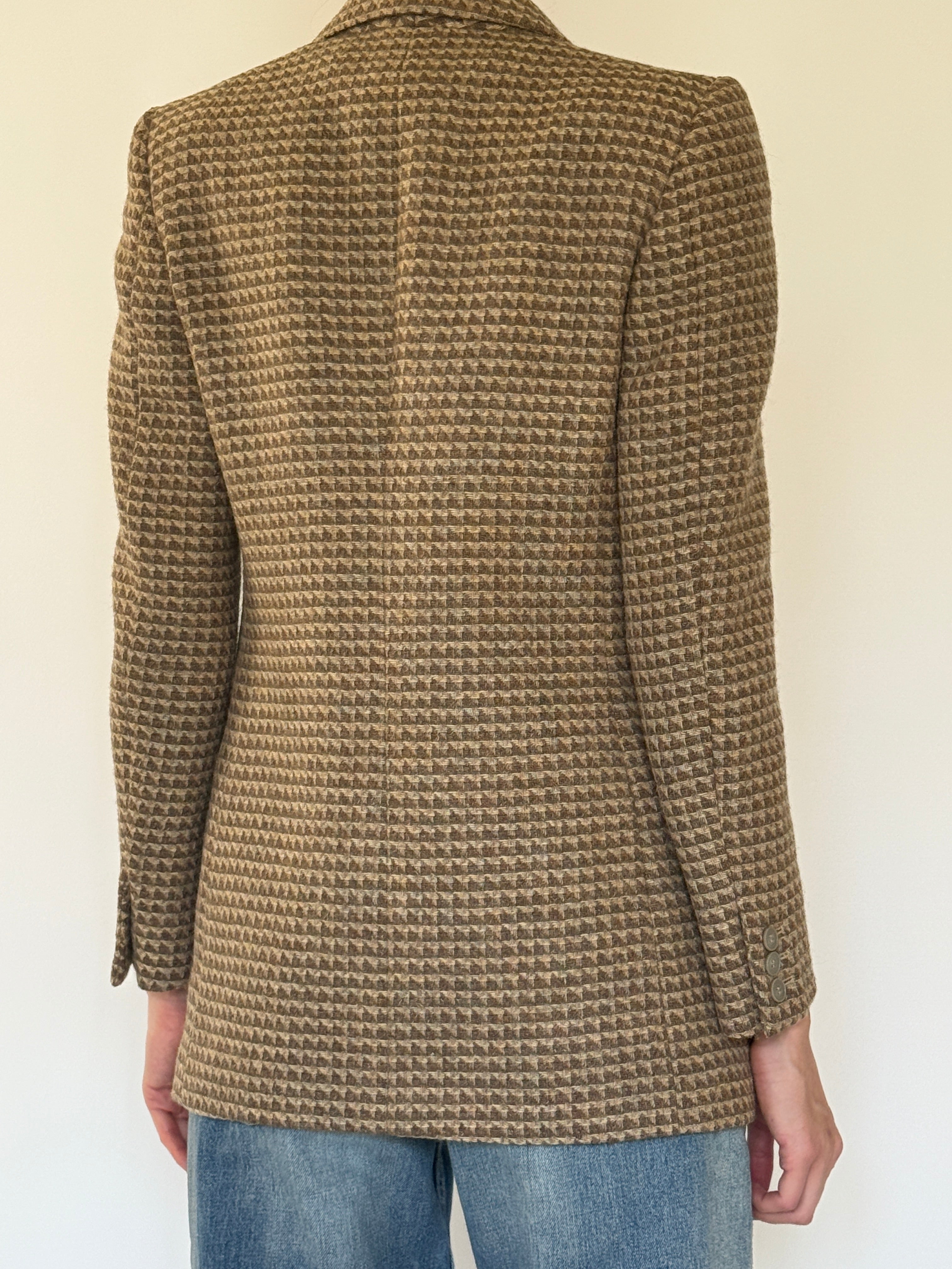 Vintage Giorgio Armani brown blazer back view
