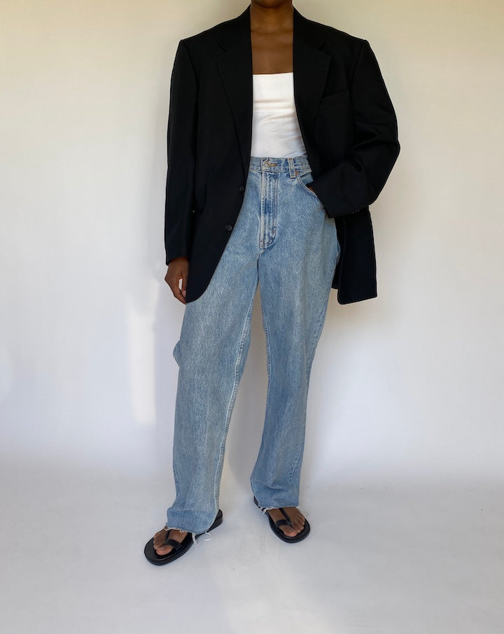 VINTAGE BLACK BLAZER 3731