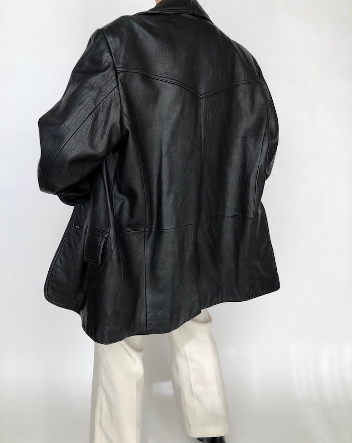 VINTAGE OVERSIZED BLACK JACKET 263