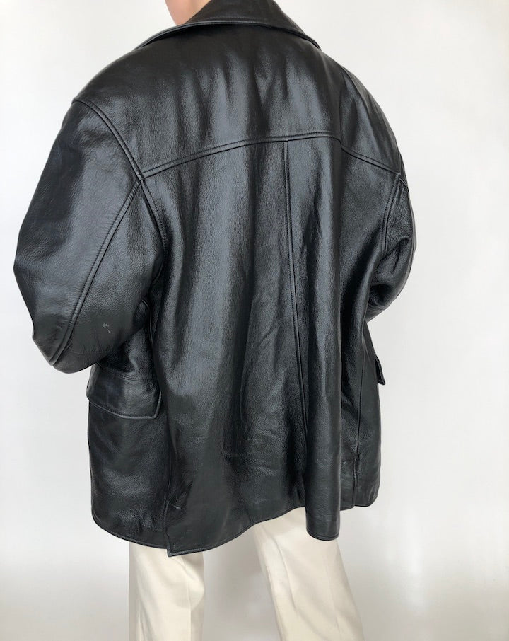 VINTAGE OVERSIZED BEAUTIFUL LEATHER JACKET 265