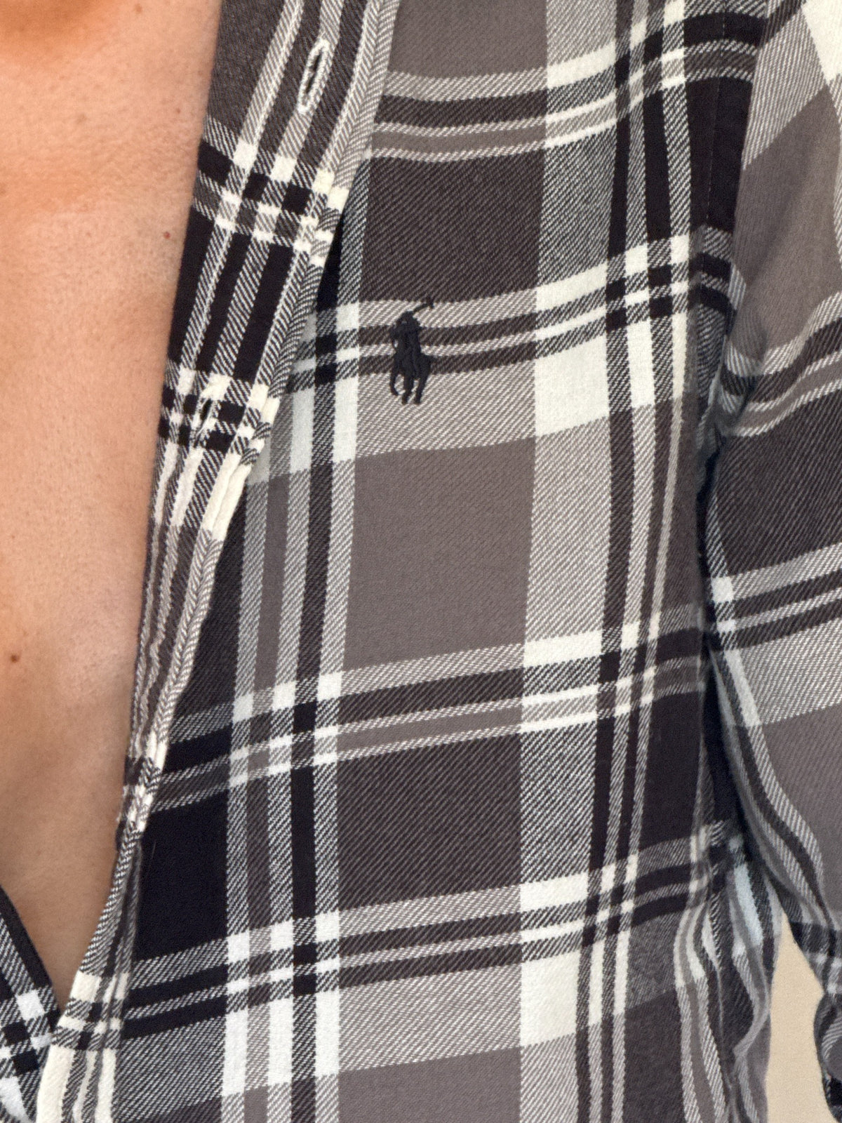 Vintage Ralph Lauren plaid shirt embroidered pony detail