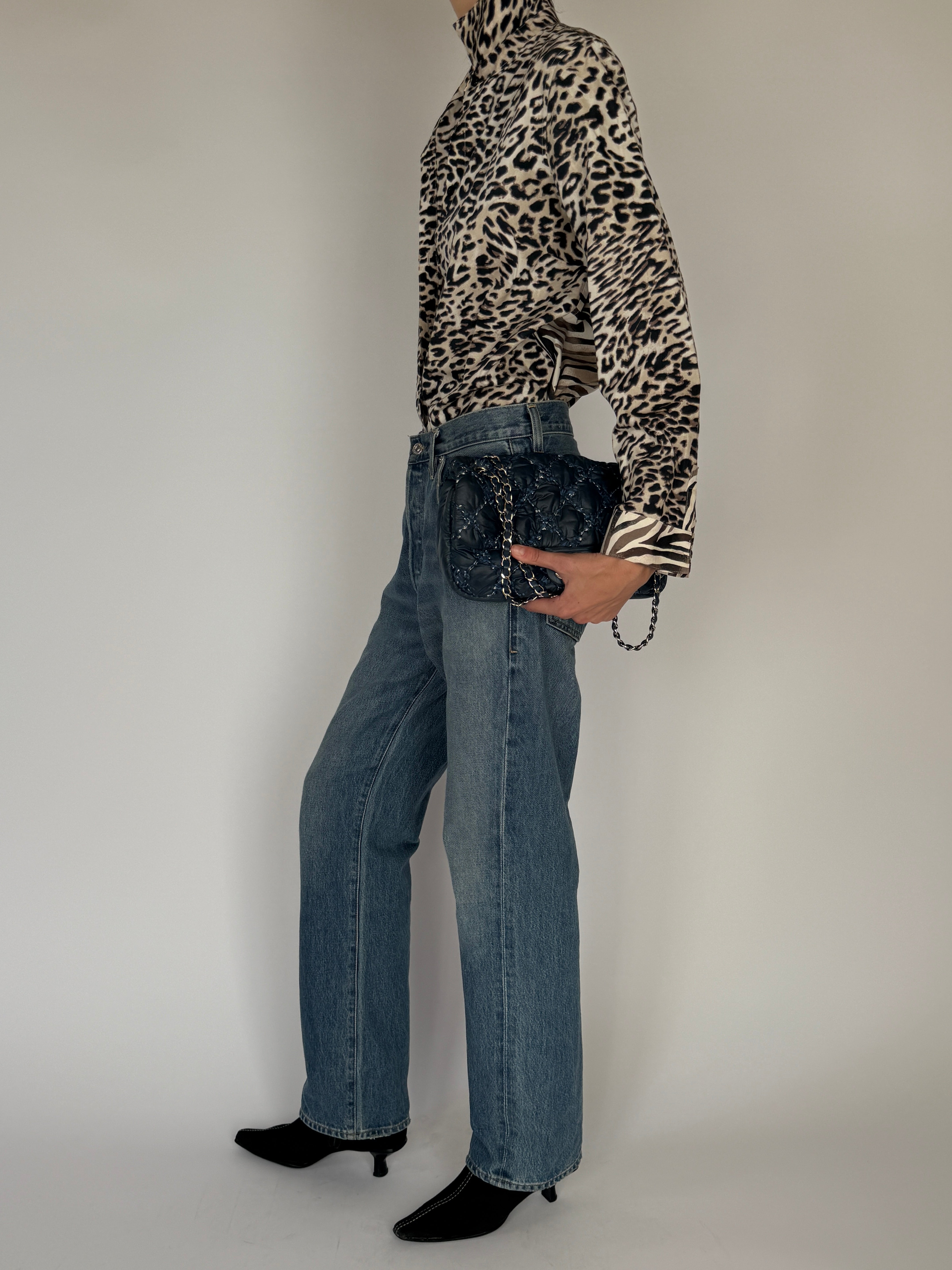 Vintage Animal Print Blouse 6560