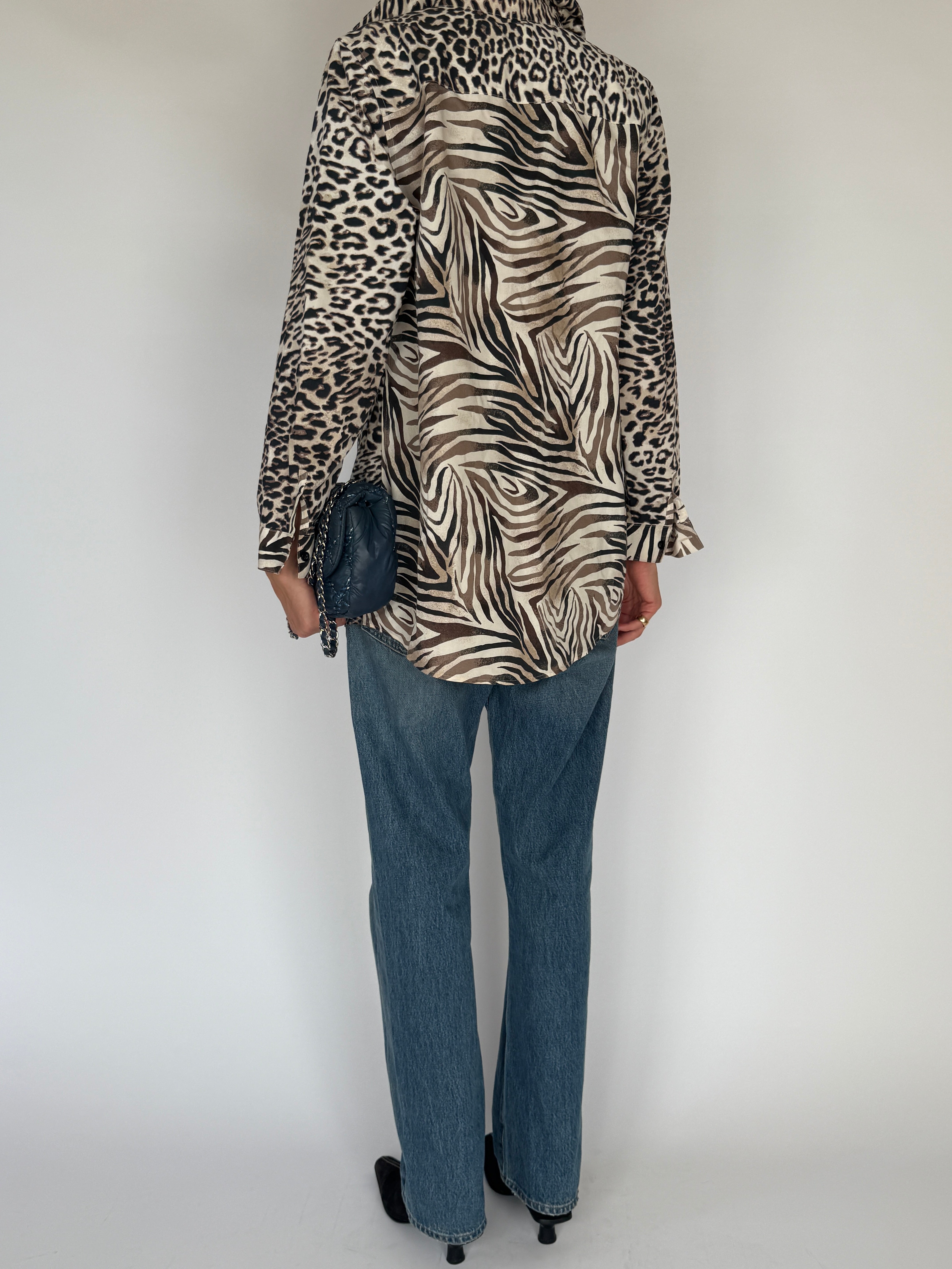 Vintage Animal Print Blouse 6560