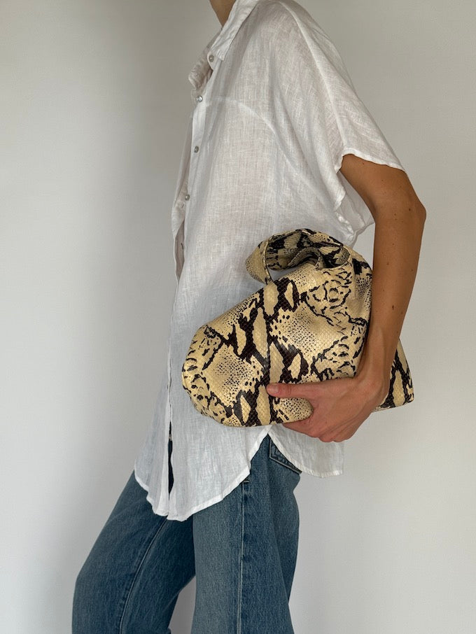 Vintage Short Sleeve Top In Linen 5790