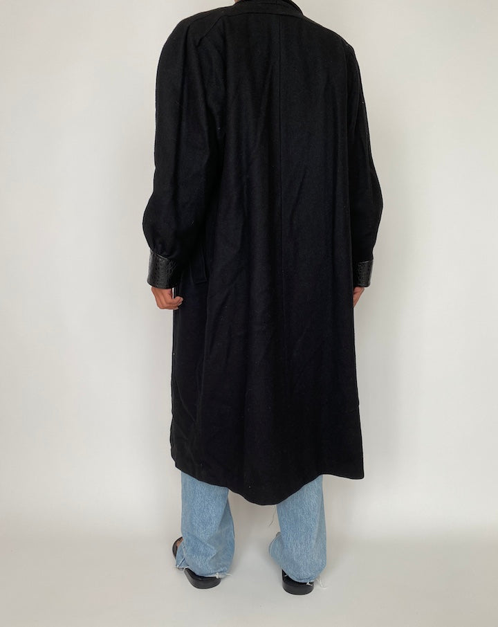 VINTAGE OVERSIZED WOOL BLENDED COAT 2736