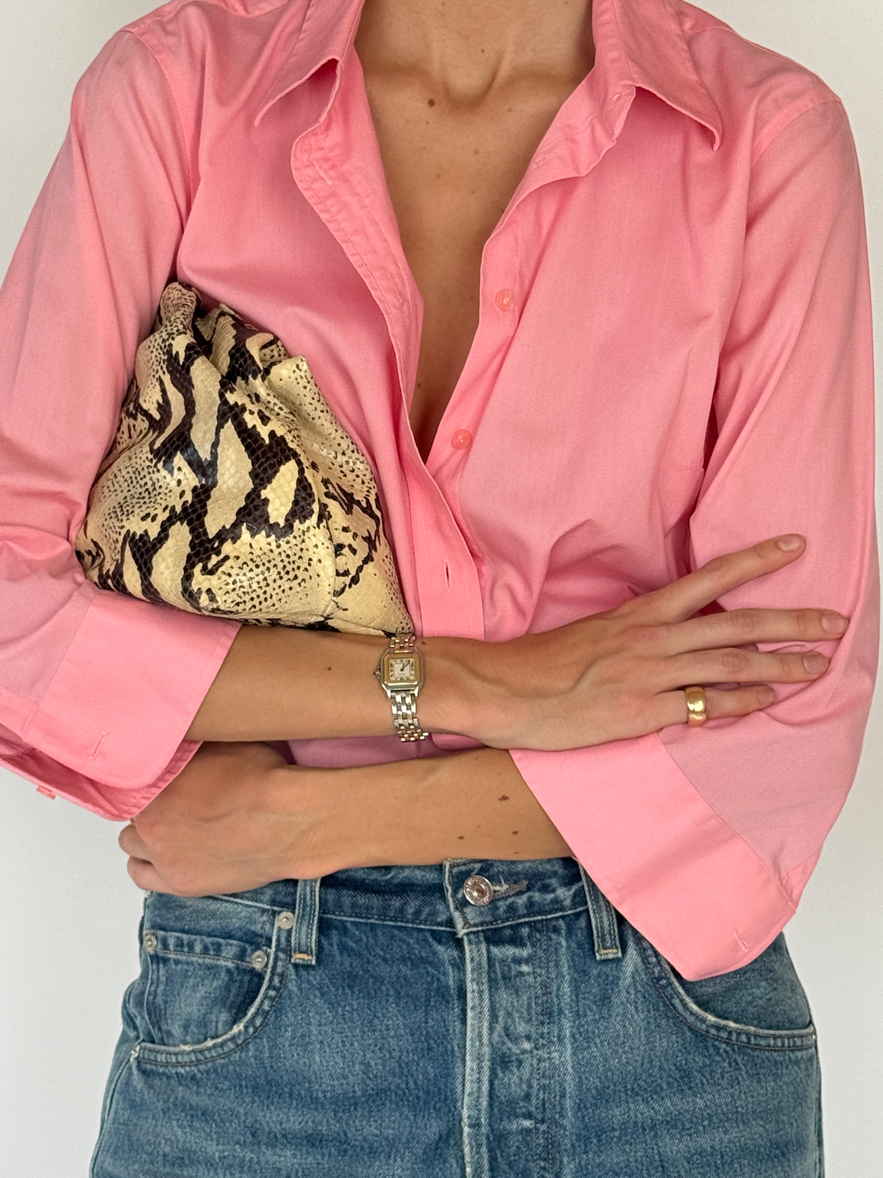 Vintage Pink Button-Up Shirt 6563