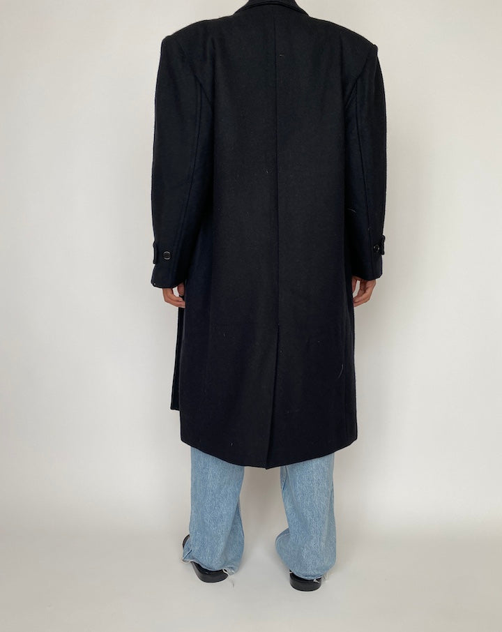 VINTAGE BLACK LONG COAT 2743