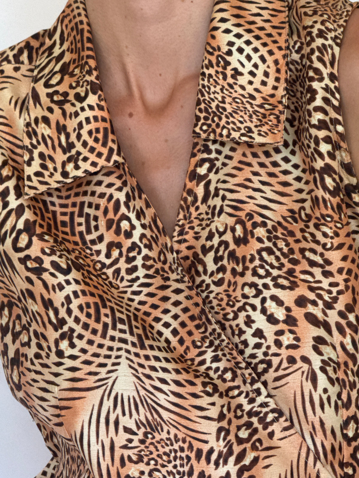 Vintage Animal Printed Tank 3402