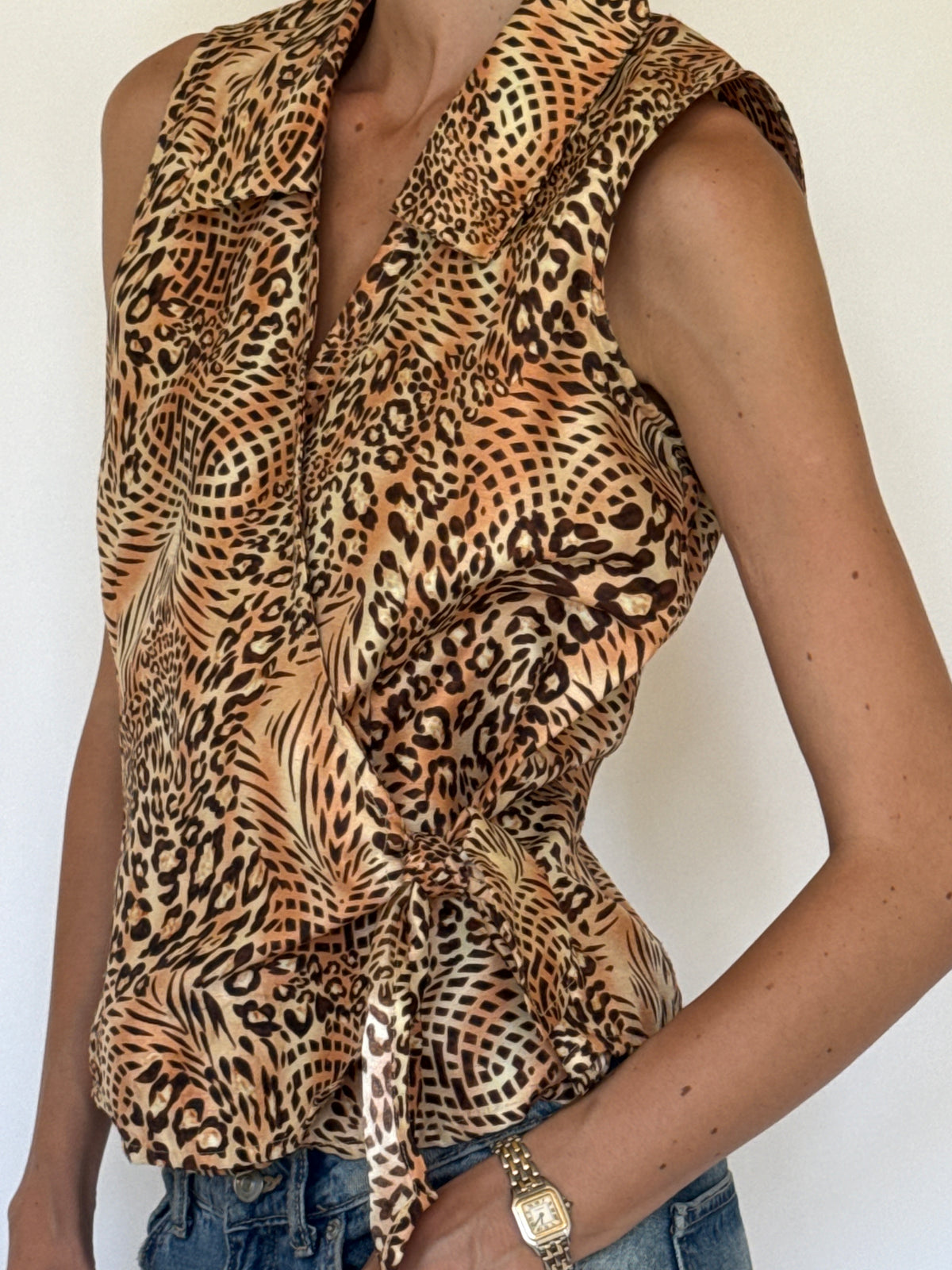 Vintage Animal Printed Tank 3402