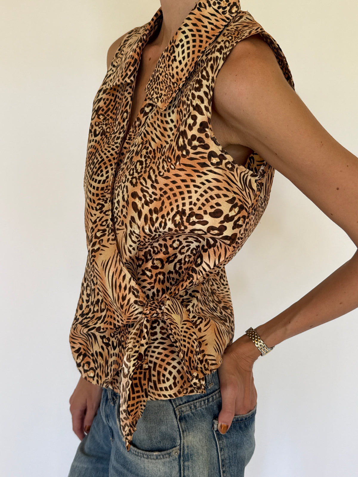 Vintage Animal Printed Tank 3402
