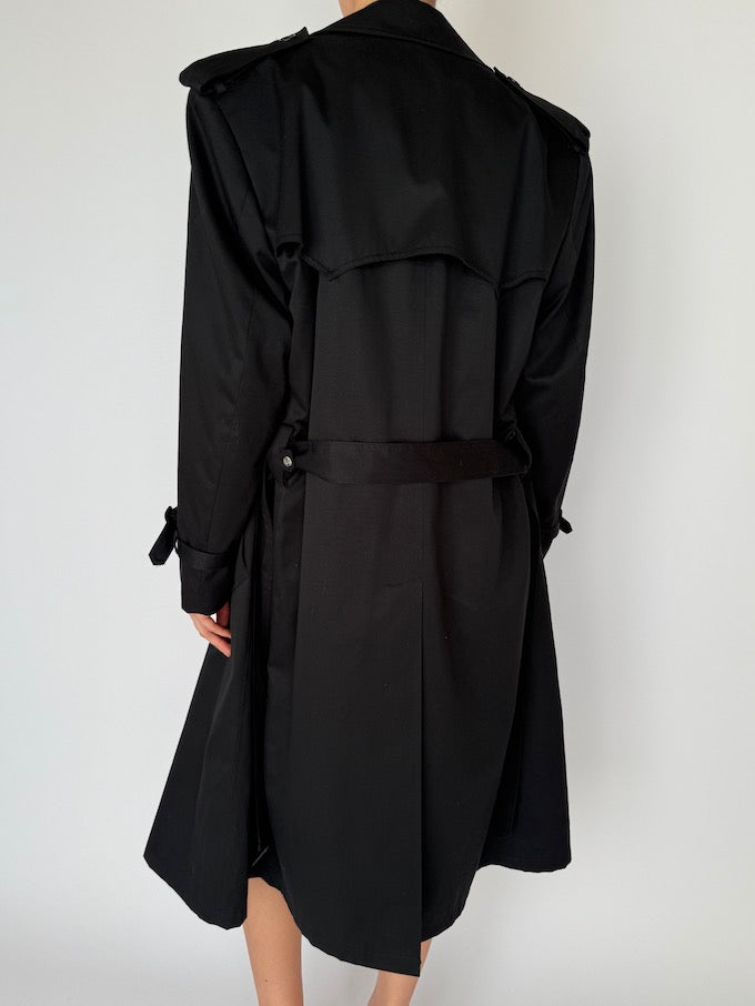 Vintage Trench Coat Black
