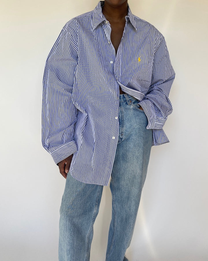 VINTAGE OVERSIZED STRIPED RALPH LAUREN SHIRT 3779