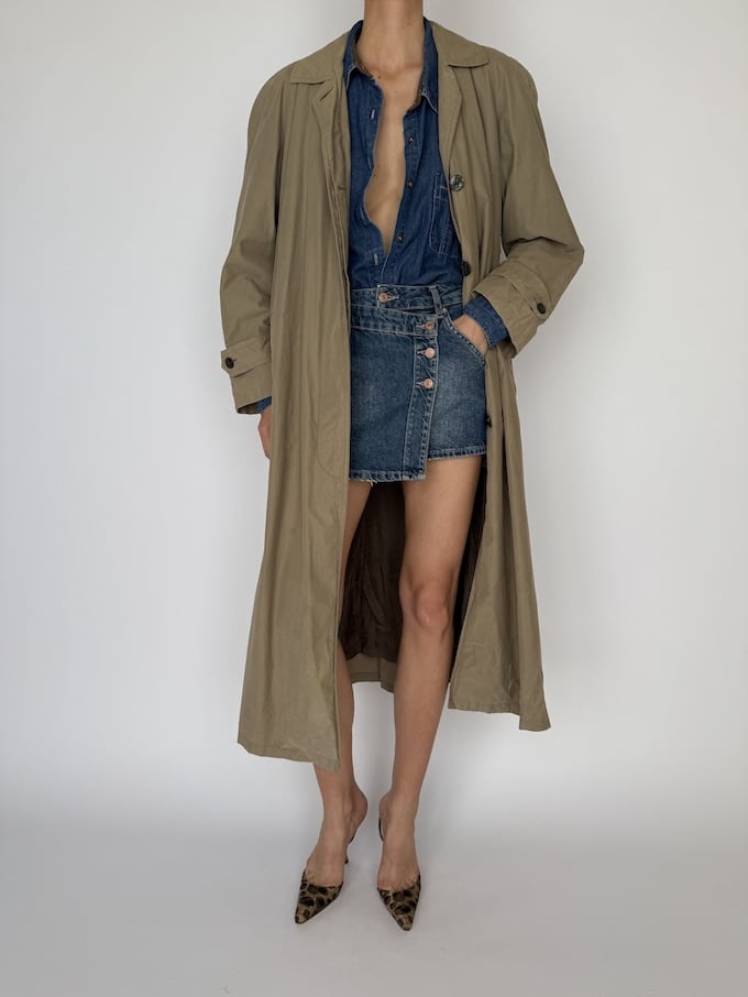 VINTAGE OVERSIZED COAT BEIGE 6019