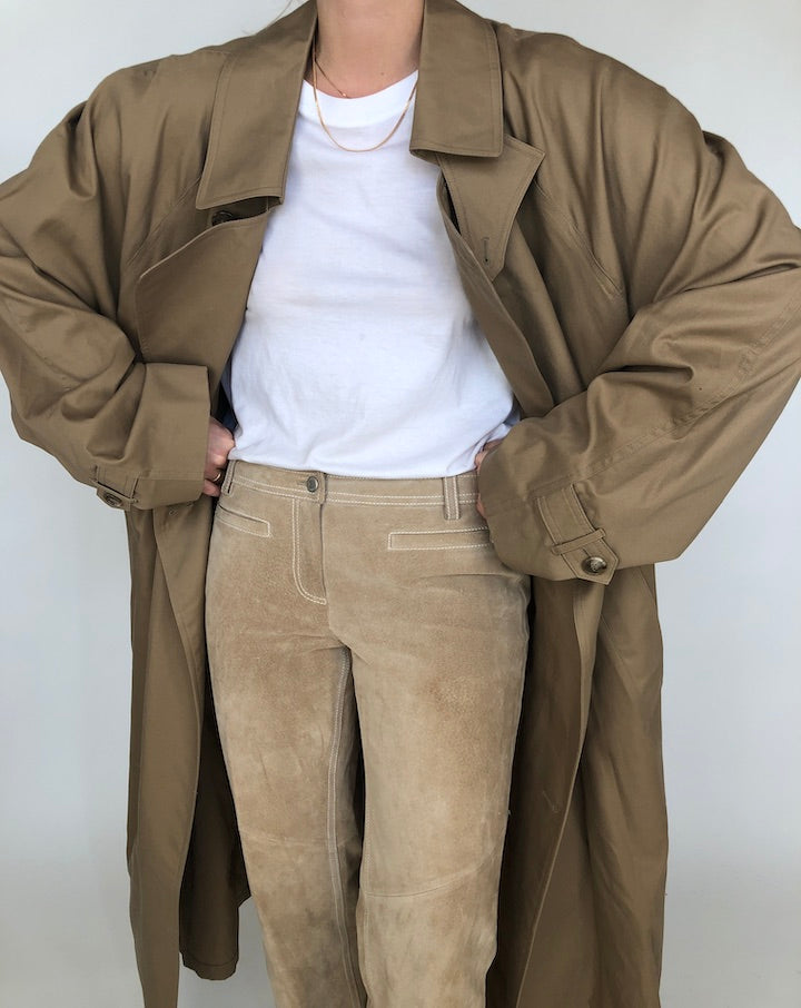 VINTAGE BEAUTIFUL OVERSIZED TRENCH 275