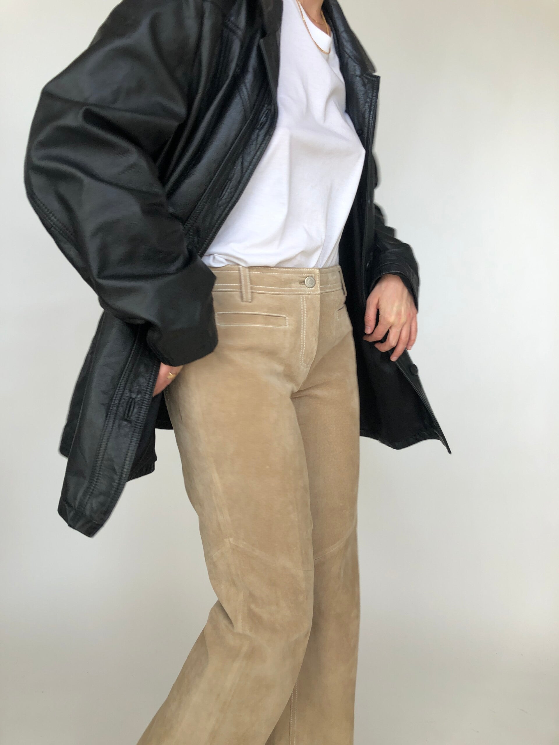 VINTAGE BLACK LEATHER JACKET 276